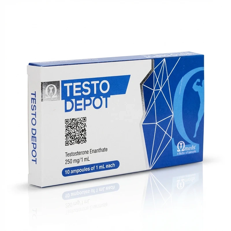 Testo Depot 250mg/ml 10x1ml Ampullen von Omega Meds