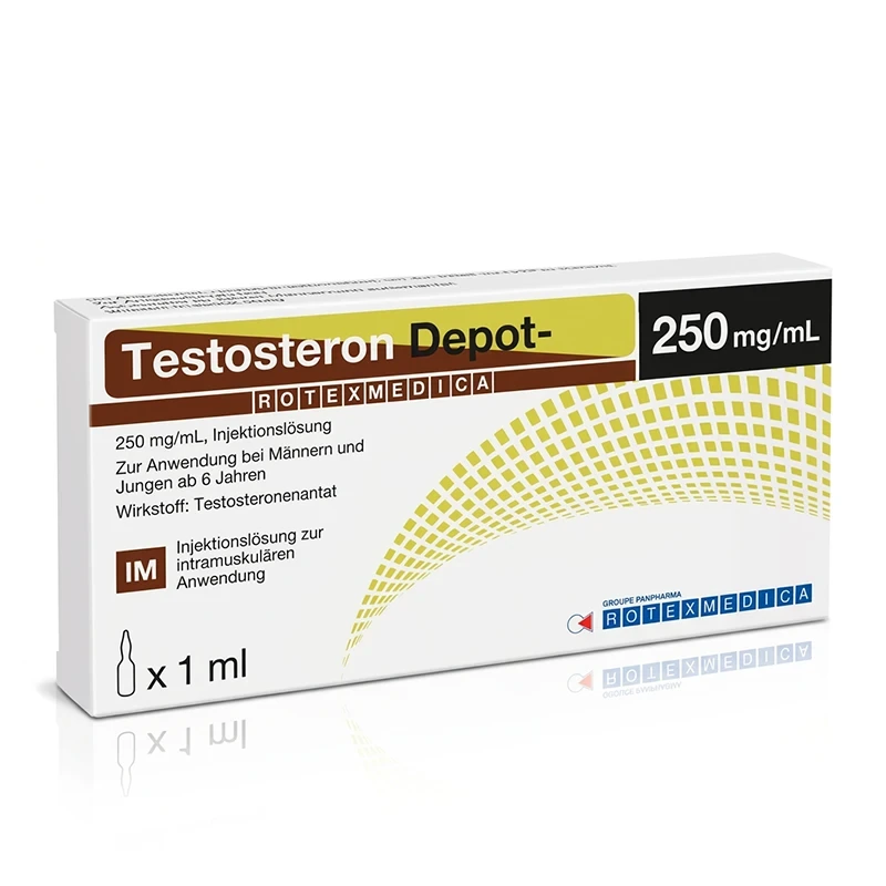 Testosterone Enanthate 250mg/ml 10x1ml Ampullen von Rotexmedica