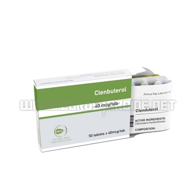 Clenbuterol Tablets - 40mcg/tab (50tabs) - Primus Ray Laboratories