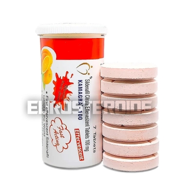 Kamagra Effervescent - Ajanta Pharma - 100mg/tab (7tabs)
