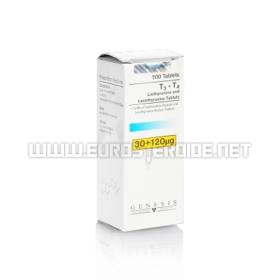 T3 + T4 - 30mg+120mg/tab. (100tab) - Genesis